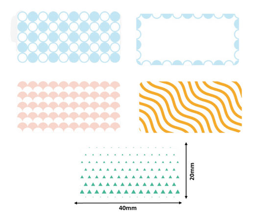 B21/B3S Themed - Multi Colour Patterns 50x30mm (230 labels)_0